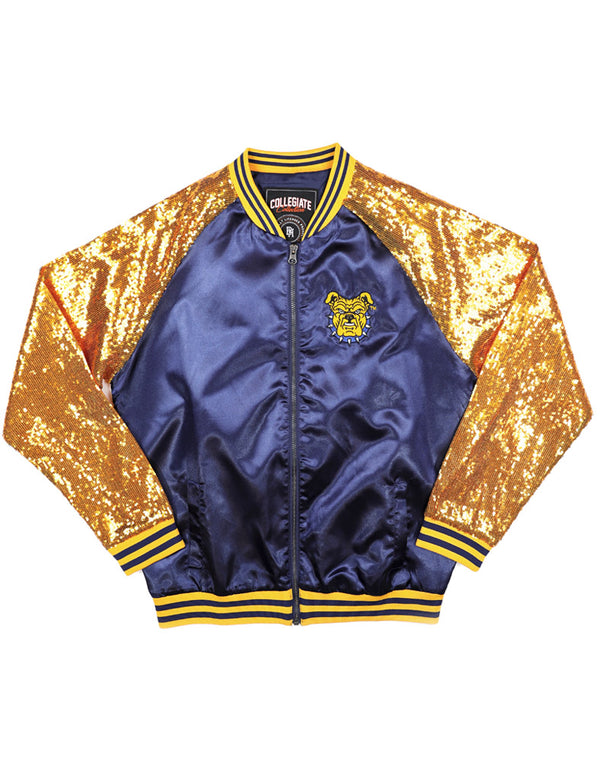 NORTH CAROLINA A&T SEQUINS SATIN JACKET