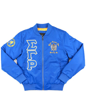 S G Rho Bomber jacket with 1922 on back