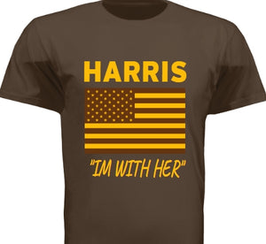 Brown & Gold Kamala Tee