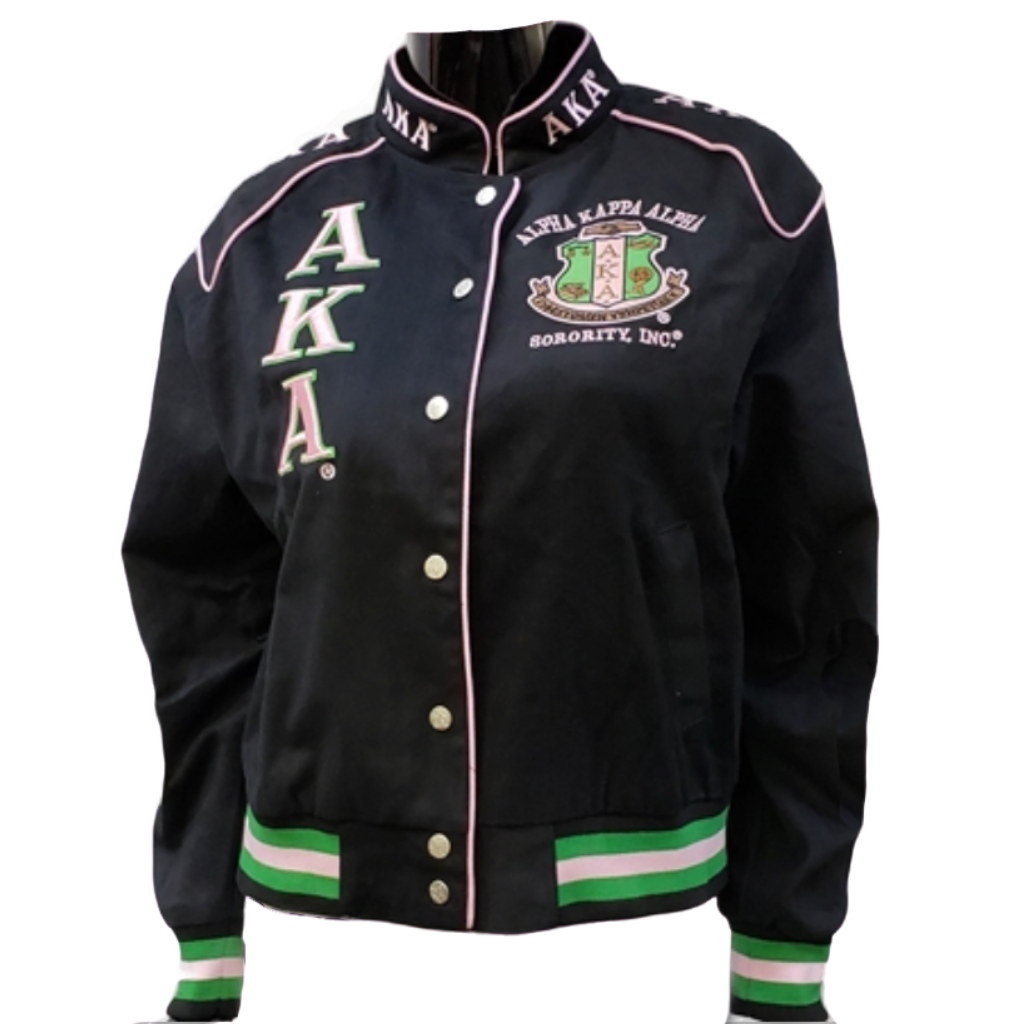 AKA Twill Racing Jacket Greek CertiPHIed Apparel